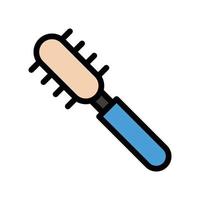 illustrazione vettoriale della spazzola per capelli su uno sfondo. simboli di qualità premium. icone vettoriali per il concetto e la progettazione grafica.