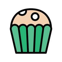 illustrazione vettoriale cupcake su uno sfondo. simboli di qualità premium. icone vettoriali per il concetto e la progettazione grafica.