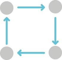 adattamento ciclo vettore icona