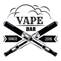 città Vape bar logo, semplice stile vettore