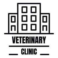 veterinario clinica logo, schema stile vettore