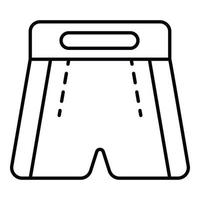boxe pantaloncini icona, schema stile vettore