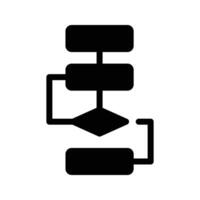 illustrazione vettoriale del diagramma di flusso su uno sfondo simboli di qualità premium. icone vettoriali per il concetto e la progettazione grafica.