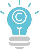 icona del vettore di copyright