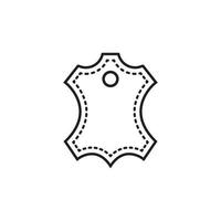 pelle logo icona design vettore