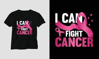 mondo cancro giorno maglietta design con nastro, cazzotto, amore, la farfalla, e motivazionale citazioni vettore