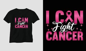 mondo cancro giorno maglietta design con nastro, cazzotto, amore, la farfalla, e motivazionale citazioni vettore