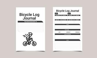 bicicletta log libro kdp rivista per Basso soddisfare kdp interno vettore