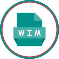 wim file formato icona vettore