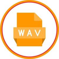 wav file formato icona vettore