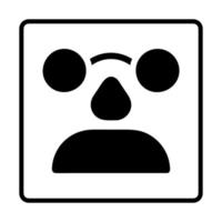 maschera solido icona. sociale media cartello icone. vettore illustrazione isolato per grafico e ragnatela design.
