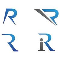 icona dell'illustrazione vettoriale della freccia della lettera r