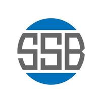 ssb lettera logo design su bianca sfondo. ssb creativo iniziali cerchio logo concetto. ssb lettera design. vettore