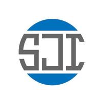 sji lettera logo design su bianca sfondo. sji creativo iniziali cerchio logo concetto. sji lettera design. vettore