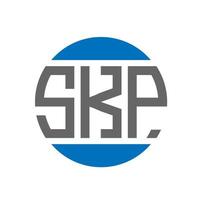 skp lettera logo design su bianca sfondo. skp creativo iniziali cerchio logo concetto. skp lettera design. vettore