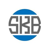 skb lettera logo design su bianca sfondo. skb creativo iniziali cerchio logo concetto. skb lettera design. vettore