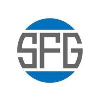 sfg lettera logo design su bianca sfondo. sfg creativo iniziali cerchio logo concetto. sfg lettera design. vettore