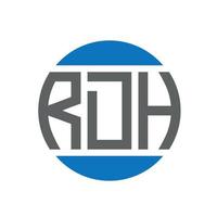 rd lettera logo design su bianca sfondo. rd creativo iniziali cerchio logo concetto. rd lettera design. vettore
