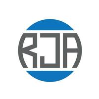 rja lettera logo design su bianca sfondo. rja creativo iniziali cerchio logo concetto. rja lettera design. vettore