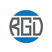 rgd lettera logo design su bianca sfondo. rgd creativo iniziali cerchio logo concetto. rgd lettera design. vettore