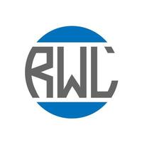 rwl lettera logo design su bianca sfondo. rwl creativo iniziali cerchio logo concetto. rwl lettera design. vettore