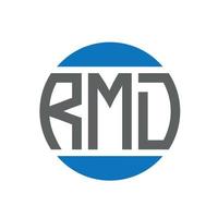 rmd lettera logo design su bianca sfondo. rmd creativo iniziali cerchio logo concetto. rmd lettera design. vettore