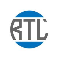 rtl lettera logo design su bianca sfondo. rtl creativo iniziali cerchio logo concetto. rtl lettera design. vettore