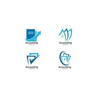 attività commerciale contabilità e finanziario logo modello vettore illustrazione