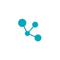 molecola logo vettore icona illustrazione