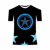 decano t camicia design ha stella vettore dentro come illustrazione modello eps