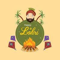 gratuito vettore lohri celebrazione illustrazione