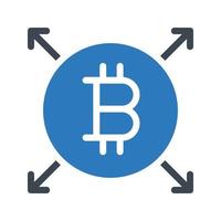 bitcoin connessione vettore illustrazione su un' sfondo.premio qualità simboli.vettore icone per concetto e grafico design.