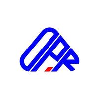 opr lettera logo creativo design con vettore grafico, opr semplice e moderno logo.