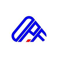 opf lettera logo creativo design con vettore grafico, opf semplice e moderno logo.
