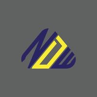 ndw lettera logo creativo design con vettore grafico, ndw semplice e moderno logo.