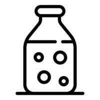 acqua bottiglia icona, schema stile vettore