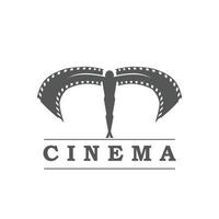 cinema icona, film film o cinematografo studio vettore