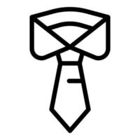 attività commerciale collaborazione cravatta icona, schema stile vettore