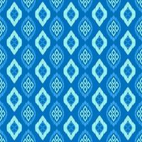 ikat senza soluzione di continuità modello blu gradazione colore sfondo. africano Maya etnico diamante forma linea tessuto senza soluzione di continuità modelli. design per tessile, sfondo, vestiario, sfondo. vettore retrò Vintage ▾ stile.