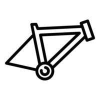 bicicletta riparazione telaio icona, schema stile vettore