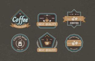 Vintage ▾ caffè logo vettore