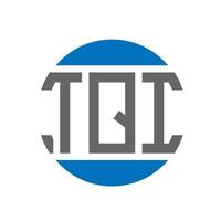 tqi lettera logo design su bianca sfondo. tqi creativo iniziali cerchio logo concetto. tqi lettera design. vettore