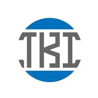 tki lettera logo design su bianca sfondo. tki creativo iniziali cerchio logo concetto. tki lettera design. vettore