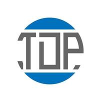 tdp lettera logo design su bianca sfondo. tdp creativo iniziali cerchio logo concetto. tdp lettera design. vettore
