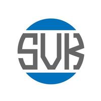 svk lettera logo design su bianca sfondo. svk creativo iniziali cerchio logo concetto. svk lettera design. vettore