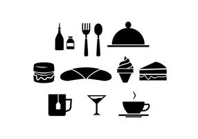 Ristorante Silhouette Icon Vector