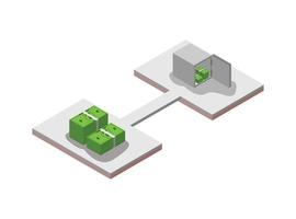 isometrico mobile i soldi trasferimento isometrico vettore illustrazione. vettore isometrico illustrazione adatto per diagrammi, infografica, e altro grafico risorse