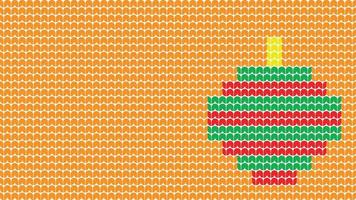 maglieria sfondo senza soluzione di continuità modello confine su rosa sfondo, maglieria etnico modello confine allegro Natale e contento inverno giorni vettore poste