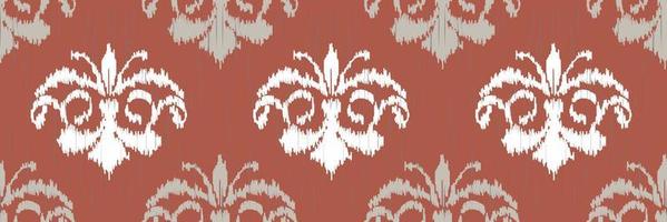 ikat damasco scandinavo ricamo, ikat senza soluzione di continuità tribale sfondi, motivo vettore digitale tessile asiatico design antico arte per stampe tessuto saree Mughal andane struttura Kurti kurtis kurtas