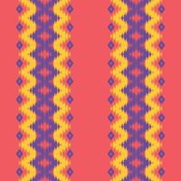 ikat floreale tribale astratto senza soluzione di continuità modello. etnico geometrico ikkat batik digitale vettore tessile design per stampe tessuto saree Mughal spazzola simbolo andane struttura Kurti kurtis kurtas